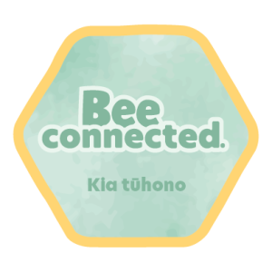 Bee Connected hexagon