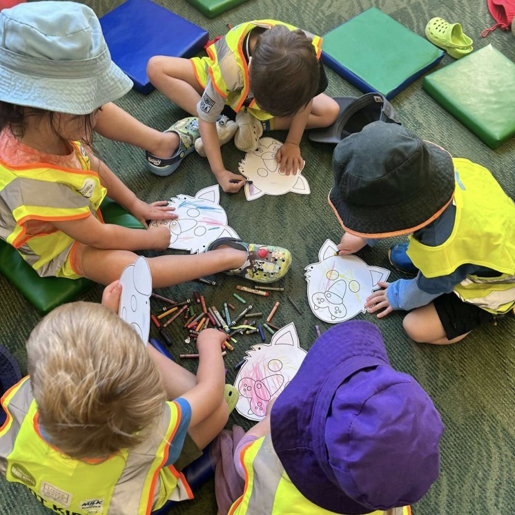 Busy Bees Carterton coloring in masks
