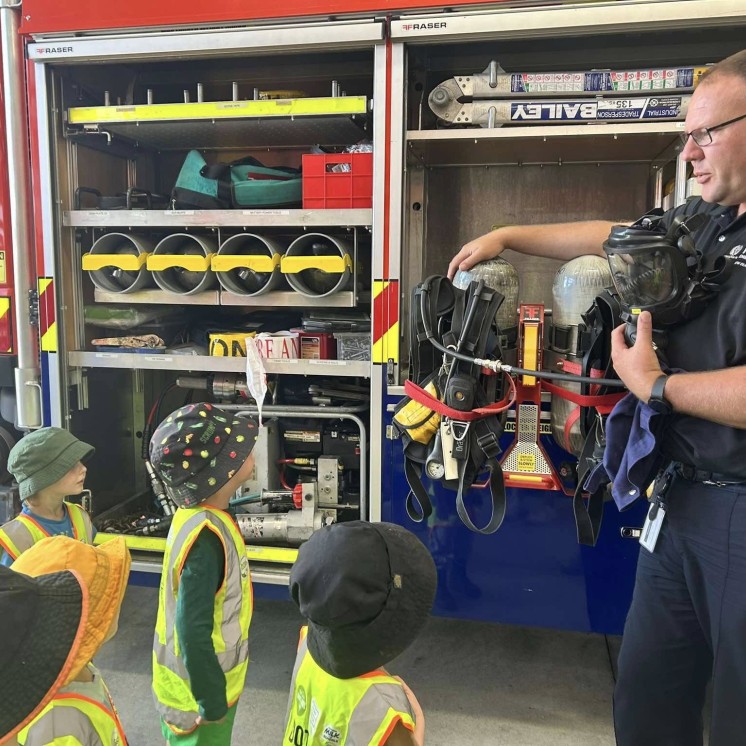 Busy Bees Carterton firefighter