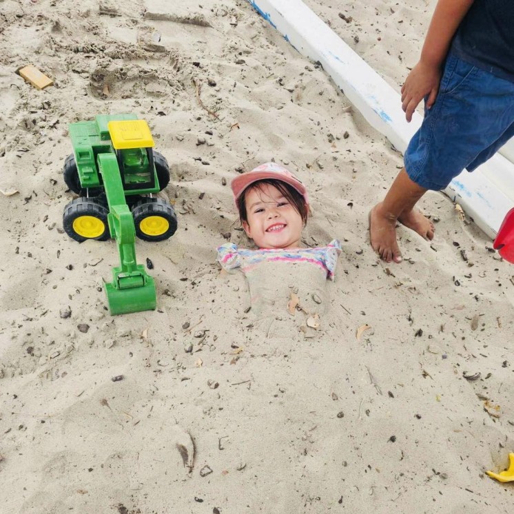 Coopers Beach playing at beach