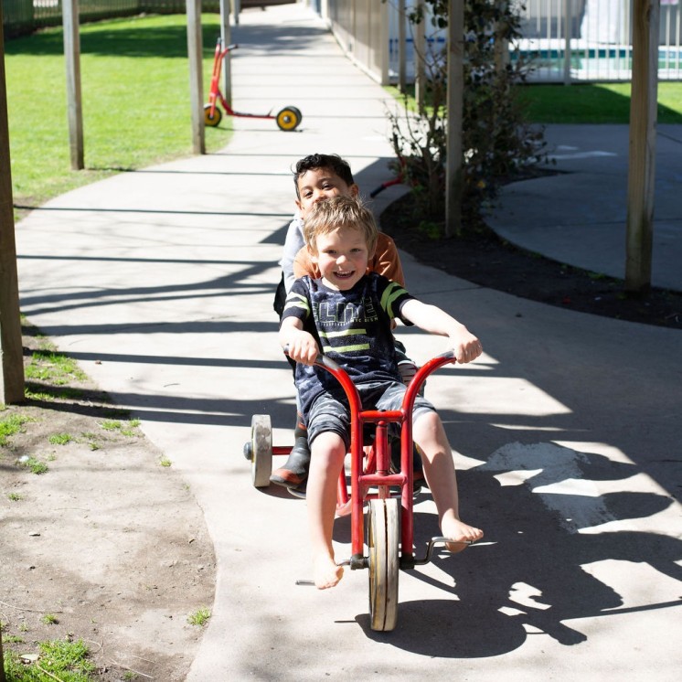 Busy Bees Douglas St outdoor bike riding