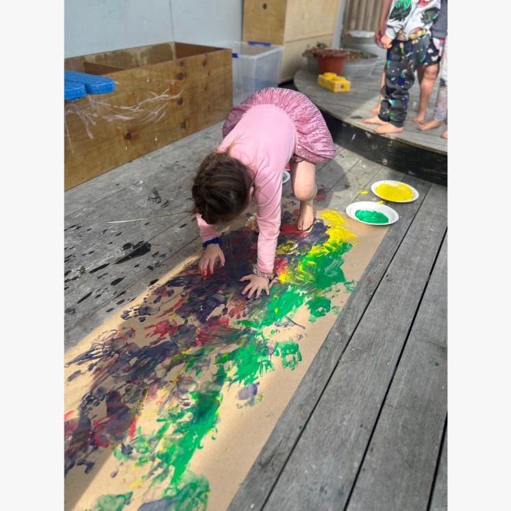Busy Bees Featherston Street Hands and feet painting