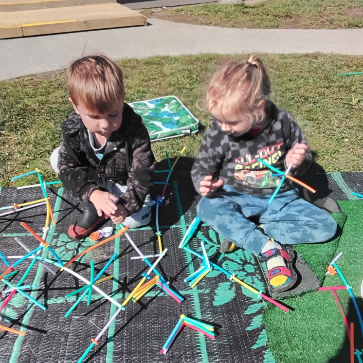 Busy Bees Grandview Road childcare centre sticks play for fine motor skill development