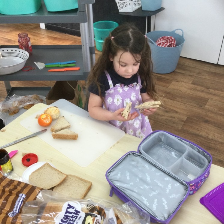 Busy Bees Greytown childcare centre toddlers lunchtime