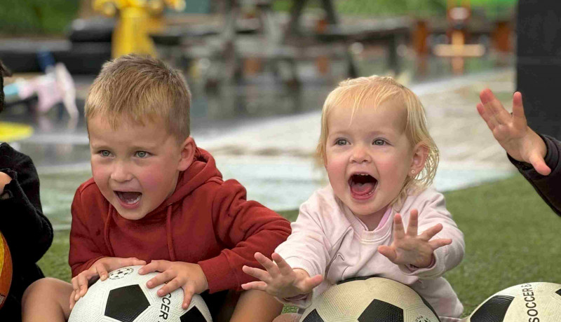 Babies in nursery room at childcare centre in Hamilton 