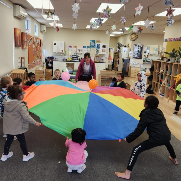 Preschool music and movement in Hamilton Childcare centre 