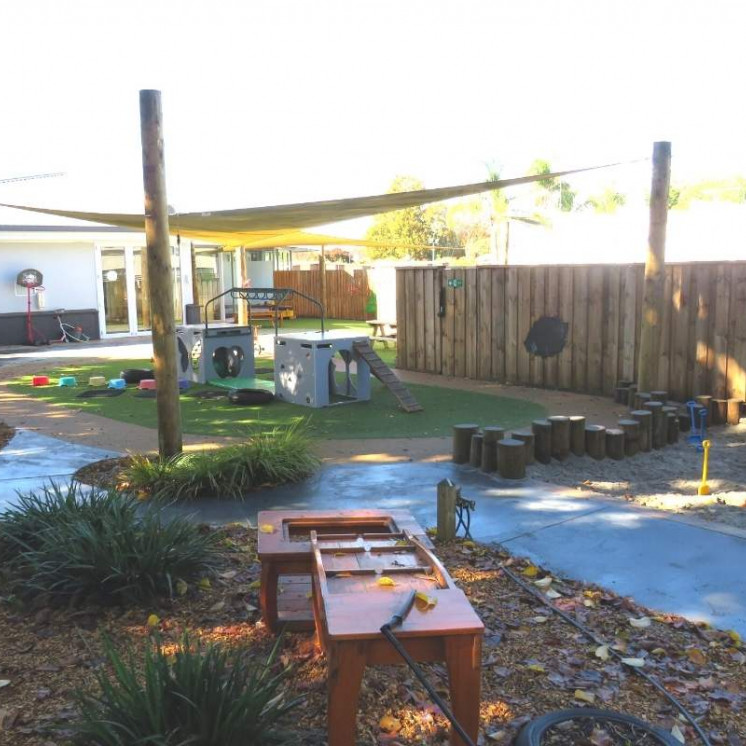 Large outdoor playground in our childcare centre at Busy Bees Hamilton East