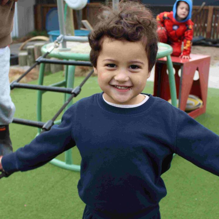 Happy tamariki at Lake Terrace childcare in burwood