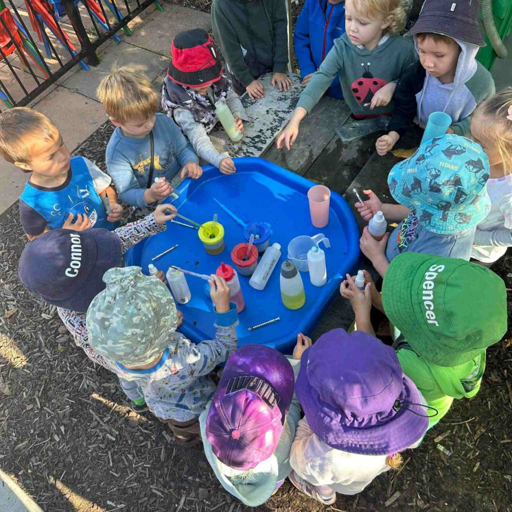 Busy Bees Mapua outdoor learning for the preschool room