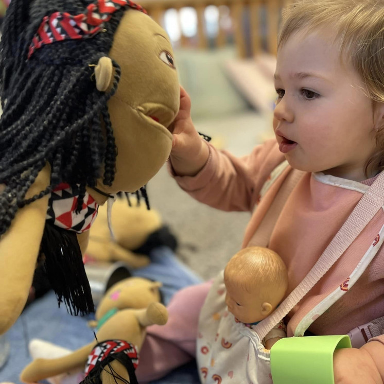 Care and nurturing in the babies room at Busy Bees Martinborough