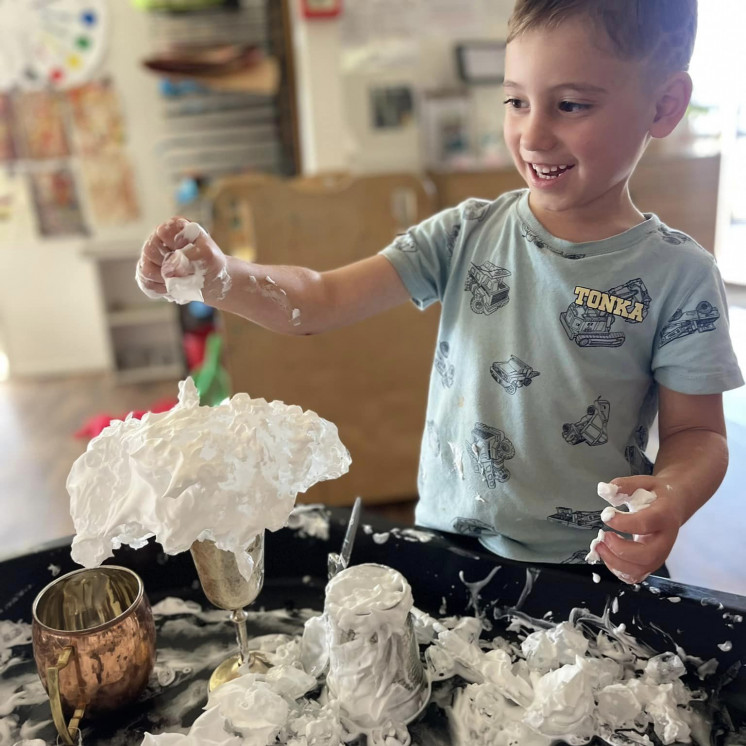 Texture sensory fun at Busy Bees Martinborough