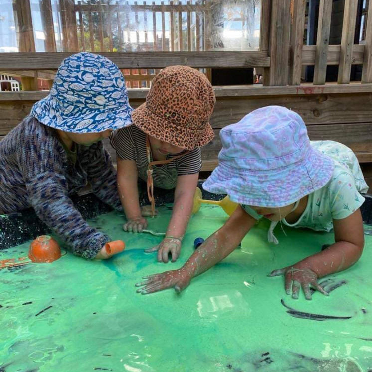 Sensory play at Busy Bees Motueka