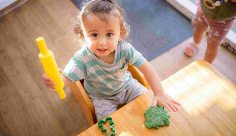 Busy Bees Ngongotahā toddler messy play 