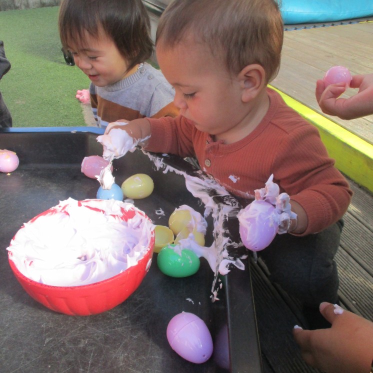 Busy Bees Ngongotaha messy texture play