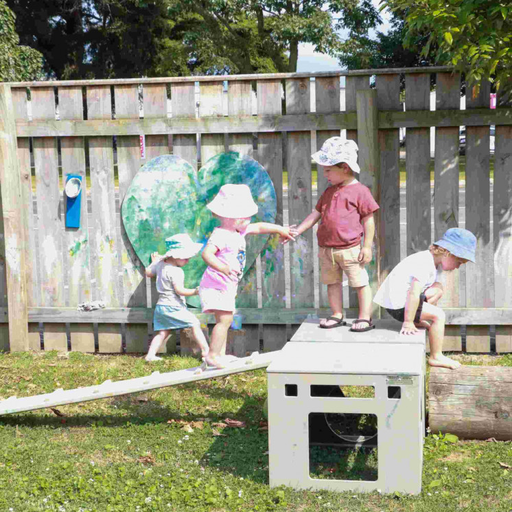 Outdoor playground fun at Busy Bees Pahiatua