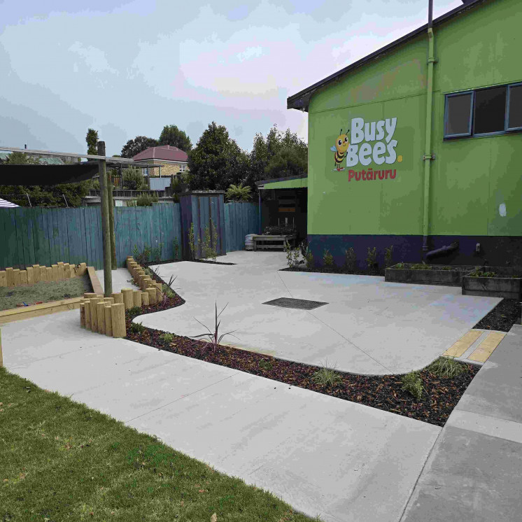 Large outdoor spaces at Busy Bee Putaruru