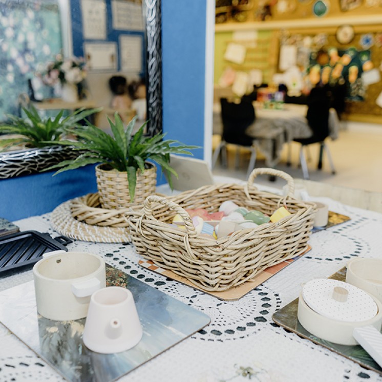 Busy Bees Rosedale Childcare indoor table setting