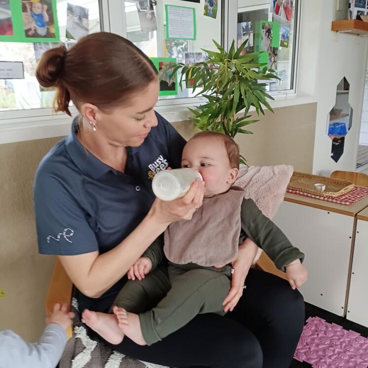 Busy Bees Silverdale Nursery teacher and child care moment