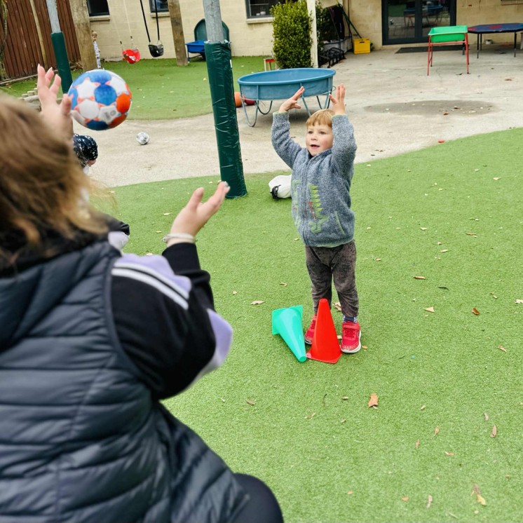 Outdoor ball play at Busy Bees Southbrook