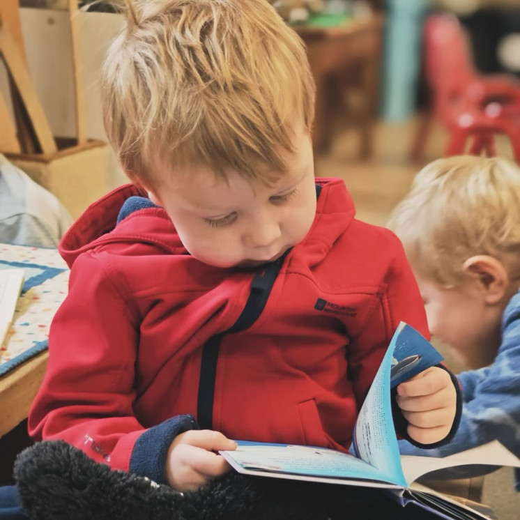 Busy Bees Tahunanui toddlers love reading pukapuka