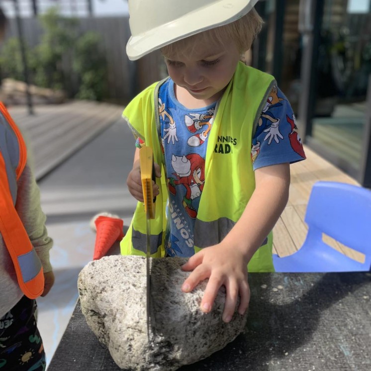 Busy Bees Taupo building with rocks