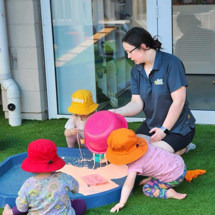 Messy play fun at Busy Bees Whitby