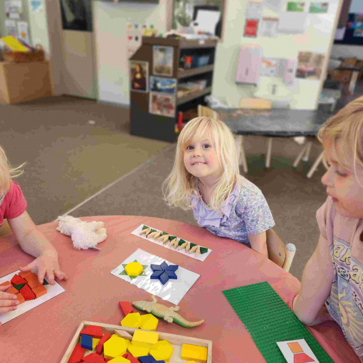 Indoor learning with puzzles in our preschool room at Hardykids Early Learning Centre in Nelson
