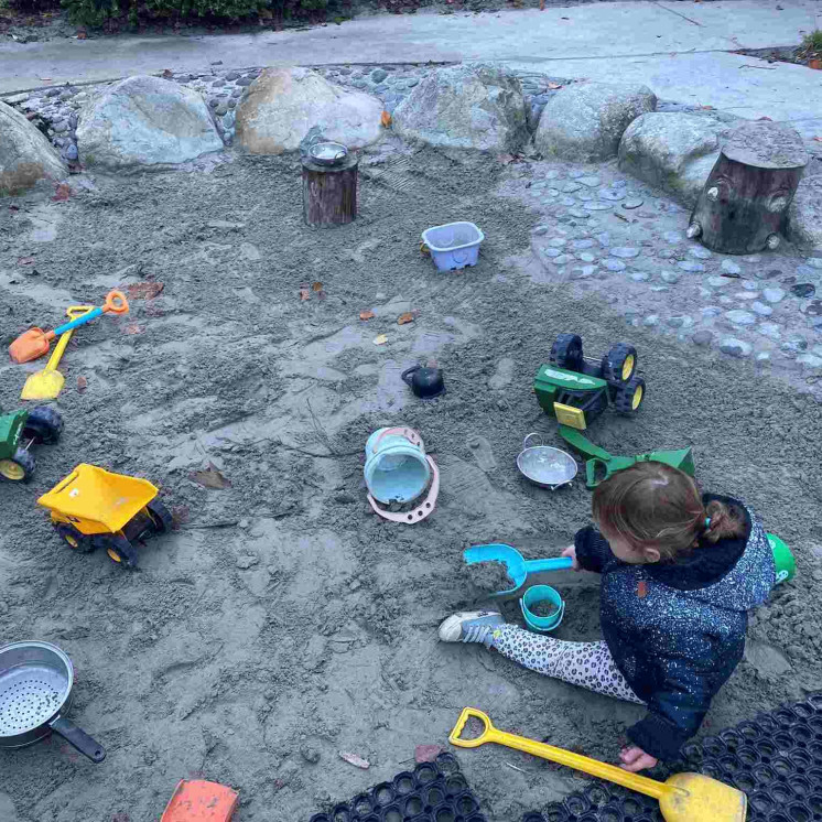 At HardyKids Early Learning Centre in Nelson has a separate space for babies and toddlers including their own sandpit to explore.