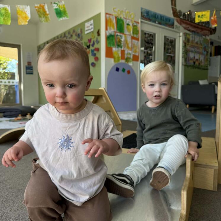 Babies learning fine motor skills at Harewood Road Montessori by Busy Bees