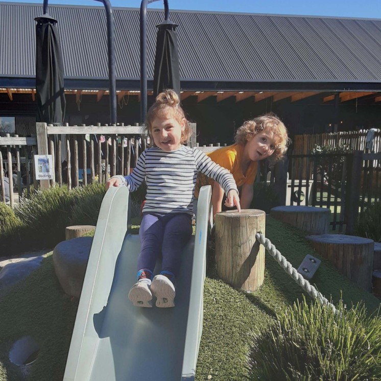 Outdoor playground with friends at House of Wonder Cambridge