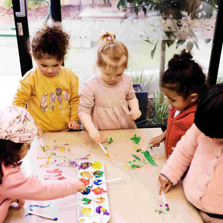 Daycare painting at at House of Wonder Chartwell