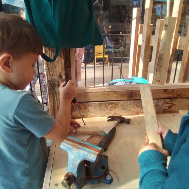 Matata carpentry learning at House of Wonder Gisborne
