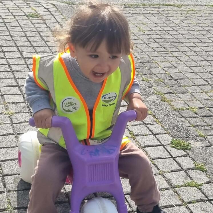 Little Coasties by Busy Bees Manly Whangaparaoa  toddler on bike ply fun