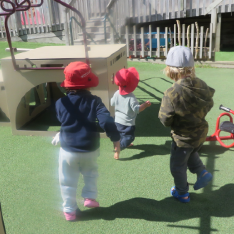 Te Puna Reo Te Waonui a Taane preschool outdoor space